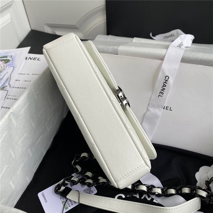 Chanel Classic Flap Bag 20cm White