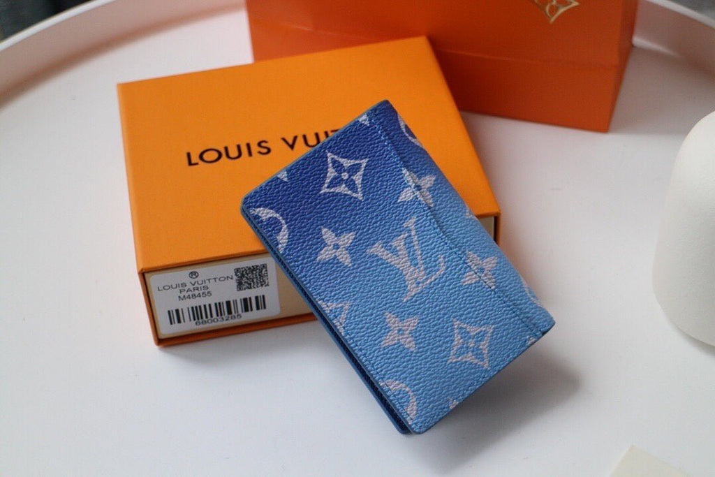 Louis Vuitton Monogram Wallet 8cm Blue