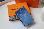 Louis Vuitton Monogram Wallet 8cm Blue