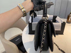 Chanel Classic Flap Bag Gold Hardware 25cm Black