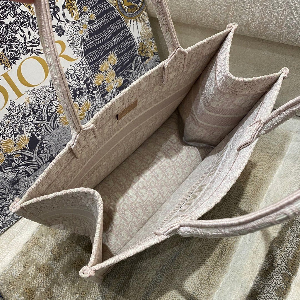 Christina Dior Medium Book Tote Bag 36cm Light Pink