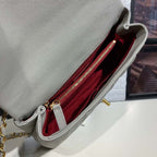 Chanel Coco Handle Quilted Bag 30cm Caviar Leather Gold Hardware Spring/Summer Act 1 Collection, Grey