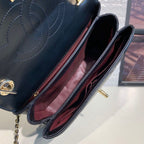 Chanel Trendy CC Quilted Bag 30cm Lambskin Leather Gold Hardware Spring/Summer Act 1 Collection , Black