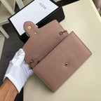 Gucci GG Marmont Mini Chain Bag Pink For Women 7.9in/20cm