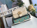 Gucci Marmont Matelassé Mini Bag White For Women 8.5in/22cm