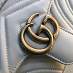 Gucci Marmont Matelassé Mini Bag White For Women 8.5in/22cm