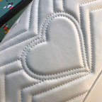 Gucci Marmont Matelassé Mini Bag White For Women 8.5in/22cm