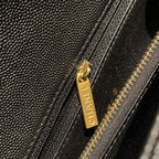 Chanel Coco Handle Quilted Lizard Handle Bag 30cm Caviar Leather Gold Hardware Spring/Summer Act 1 Collection, Black