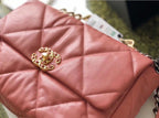 Chanel 19 Flap Bag 26cm Goatskin Leather Spring/Summer Act 1 Collection, Salmon Pink