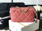 Chanel 19 Flap Bag 26cm Goatskin Leather Spring/Summer Act 1 Collection, Salmon Pink