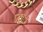 Chanel 19 Flap Bag 26cm Goatskin Leather Spring/Summer Act 1 Collection, Salmon Pink