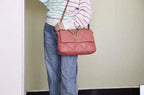 Chanel 19 Flap Bag 26cm Goatskin Leather Spring/Summer Act 1 Collection, Salmon Pink