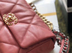 Chanel 19 Flap Bag 26cm Goatskin Leather Spring/Summer Act 1 Collection, Salmon Pink