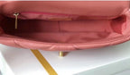 Chanel 19 Flap Bag 26cm Goatskin Leather Spring/Summer Act 1 Collection, Salmon Pink