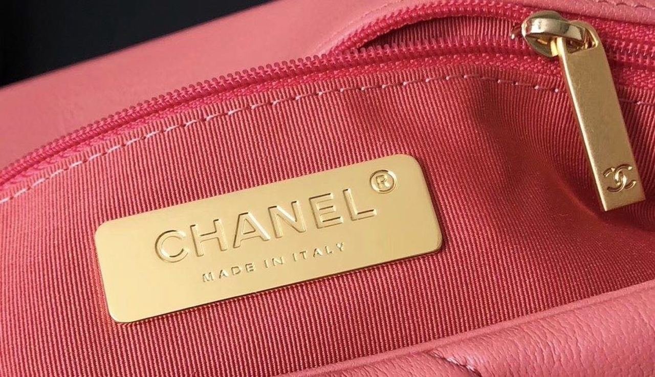 Chanel 19 Flap Bag 26cm Goatskin Leather Spring/Summer Act 1 Collection, Salmon Pink