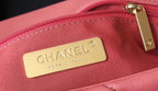 Chanel 19 Flap Bag 26cm Goatskin Leather Spring/Summer Act 1 Collection, Salmon Pink