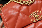 Chanel 19 Flap Bag 26cm Goatskin Leather Spring/Summer Act 1 Collection, Red