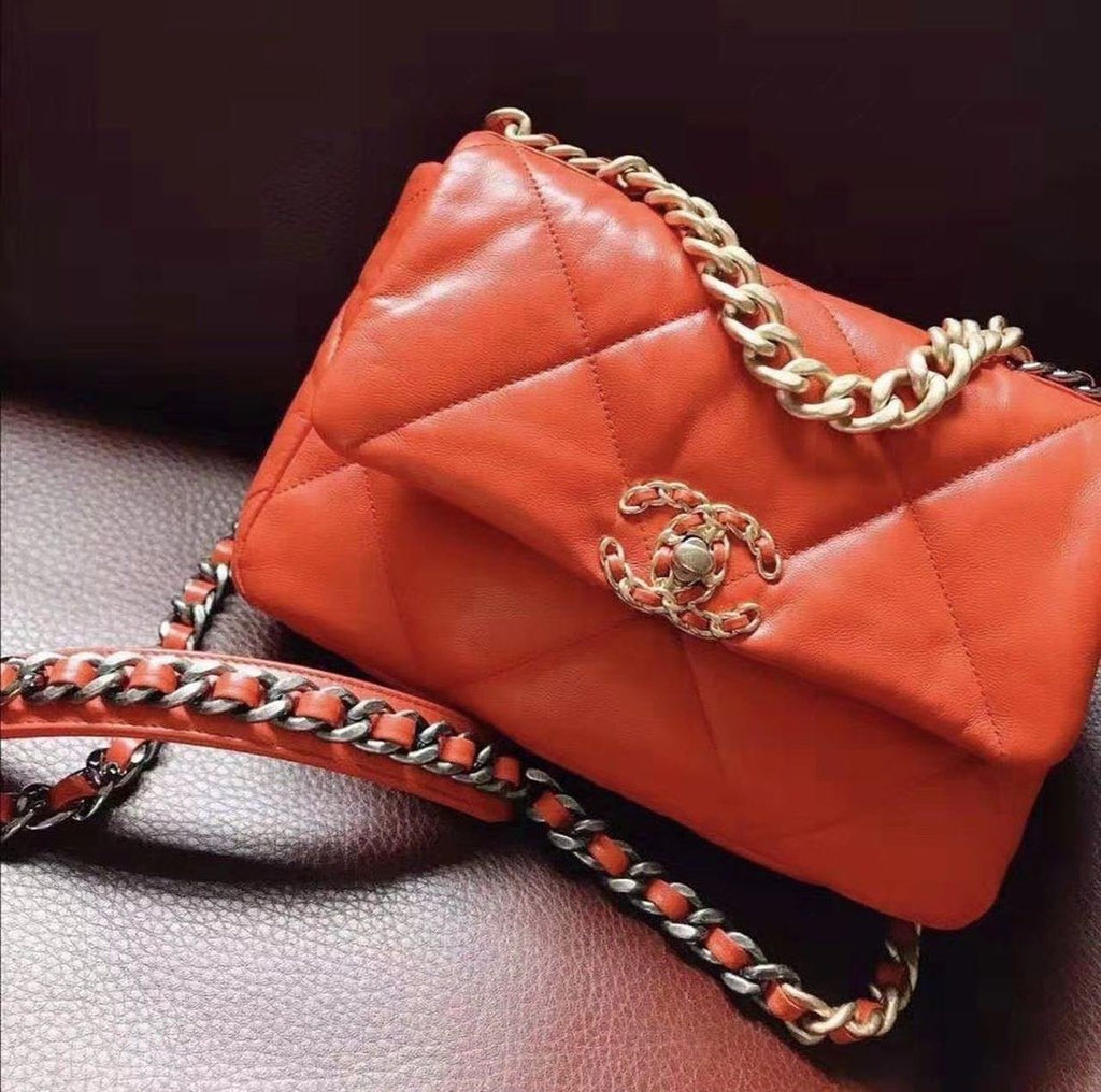 Chanel 19 Flap Bag 26cm Goatskin Leather Spring/Summer Act 1 Collection, Red