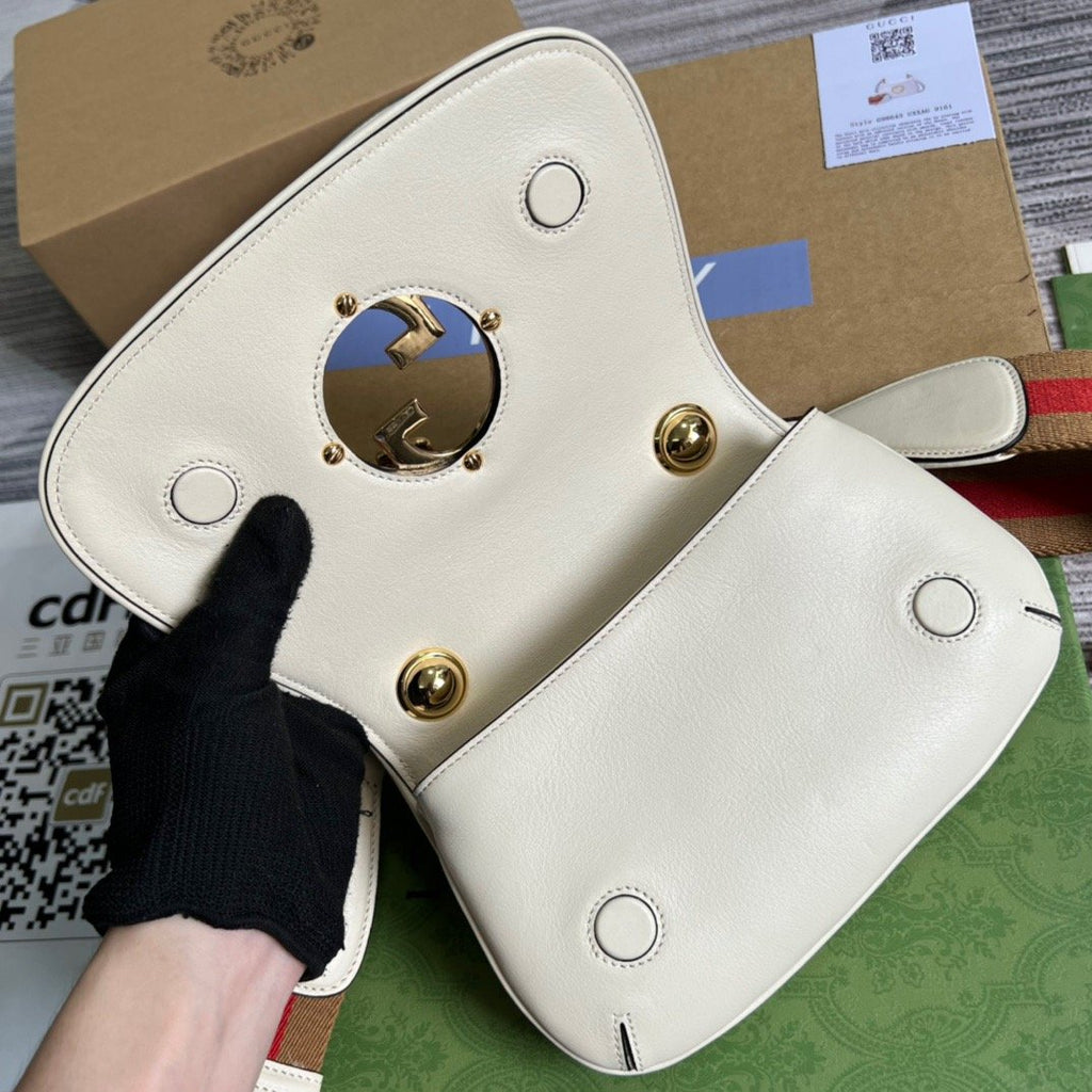 Gucci Blondie Mini Bag White For Women, Women’s Bags 8.7in/22cm