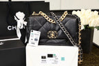 Chanel 19 Flap Bag 26cm Goatskin Leather Spring/Summer Act 1 Collection, Black