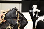 Chanel 19 Flap Bag 26cm Goatskin Leather Spring/Summer Act 1 Collection, Black