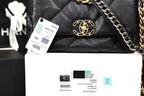 Chanel 19 Flap Bag 26cm Goatskin Leather Spring/Summer Act 1 Collection, Black