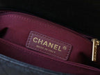 Chanel Coco Handle Quilted Lizard Handle Bag 24cm Caviar Leather Gold Hardware Spring/Summer Act 1 Collection, Black/Red