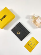 Fendi Card Case 10cm Black