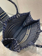 Christian Dior Blue Large Handle Bag 42cm