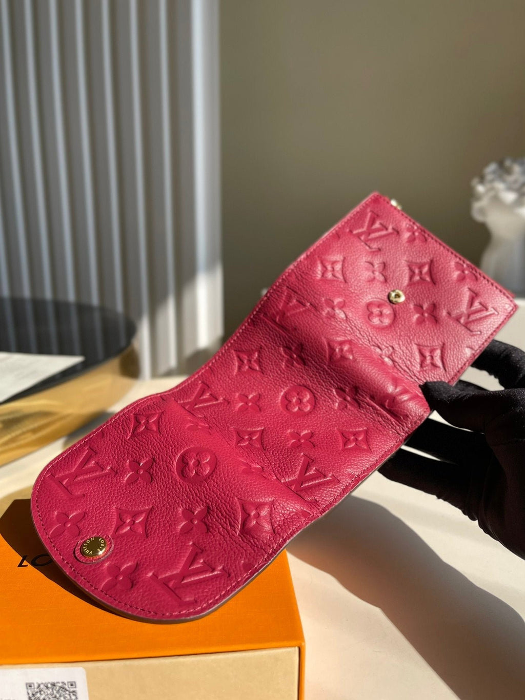 Louis Vuitton Monogram Wallet 12cm Red