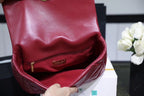 Chanel 19 Flap Bag 26cm Goatskin Leather Spring/Summer Act 1 Collection, Burgundy