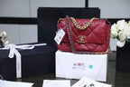 Chanel 19 Flap Bag 26cm Goatskin Leather Spring/Summer Act 1 Collection, Burgundy