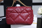 Chanel 19 Flap Bag 26cm Goatskin Leather Spring/Summer Act 1 Collection, Burgundy