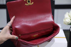 Chanel 19 Flap Bag 26cm Goatskin Leather Spring/Summer Act 1 Collection, Burgundy