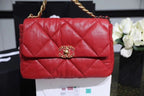 Chanel 19 Flap Bag 26cm Goatskin Leather Spring/Summer Act 1 Collection, Red