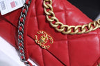 Chanel 19 Flap Bag 26cm Goatskin Leather Spring/Summer Act 1 Collection, Red