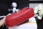 Chanel 19 Flap Bag 26cm Goatskin Leather Spring/Summer Act 1 Collection, Red