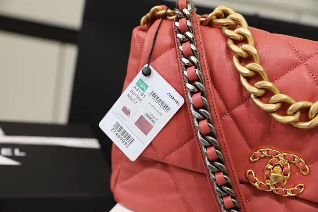 Chanel 19 Flap Bag 26cm Goatskin Leather Spring/Summer Act 1 Collection, Rose Pink