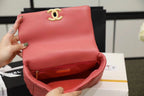 Chanel 19 Flap Bag 26cm Goatskin Leather Spring/Summer Act 1 Collection, Rose Pink