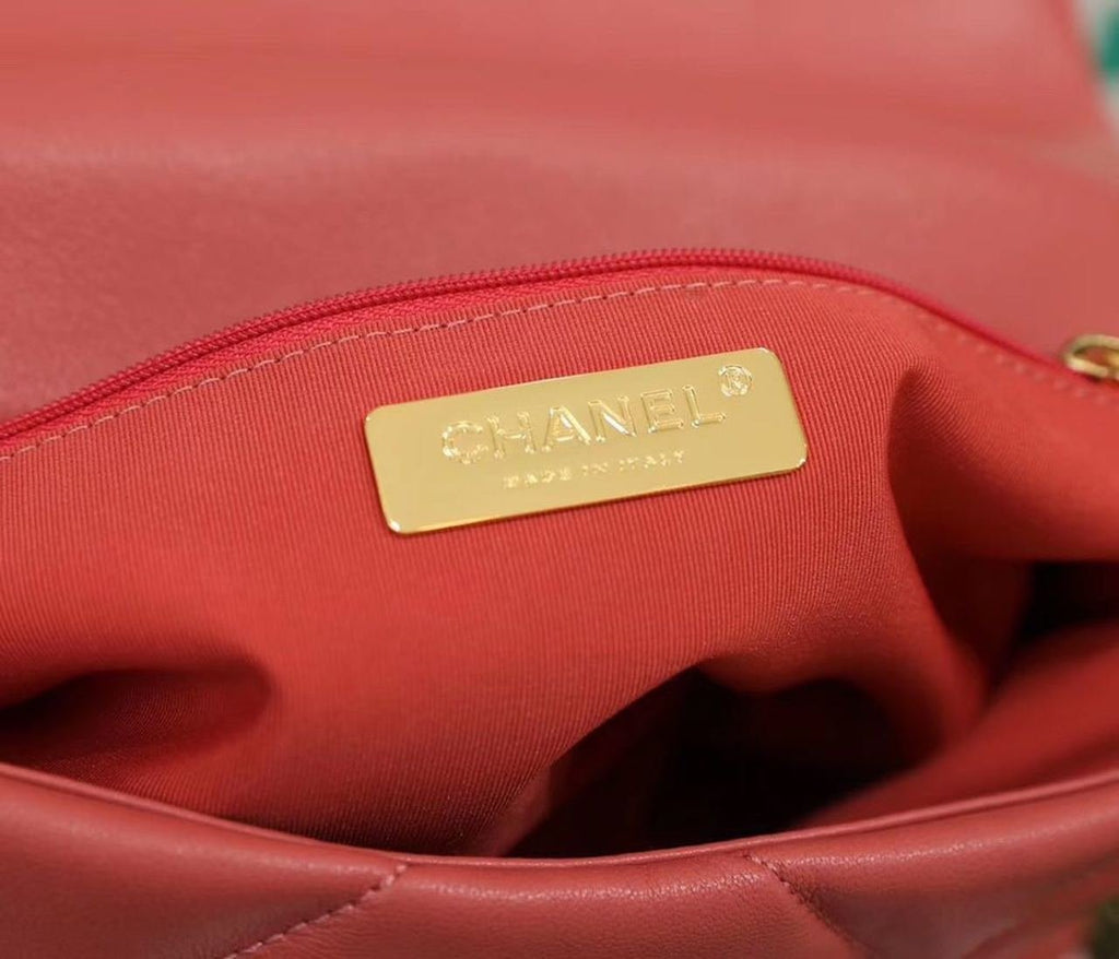 Chanel 19 Flap Bag 26cm Goatskin Leather Spring/Summer Act 1 Collection, Rose Pink