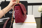 Chanel 19 Flap Bag 26cm Goatskin Leather Spring/Summer Act 1 Collection, Bordeaux