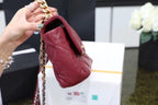 Chanel 19 Flap Bag 26cm Goatskin Leather Spring/Summer Act 1 Collection, Bordeaux