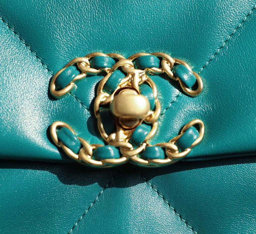 Chanel 19 Flap Bag 26cm Goatskin Leather Spring/Summer Act 1 Collection, Teal