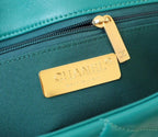 Chanel 19 Flap Bag 26cm Goatskin Leather Spring/Summer Act 1 Collection, Teal