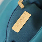 Chanel 19 Flap Bag 26cm Goatskin Leather Spring/Summer Act 1 Collection, Teal