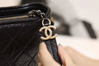 Chanel Gabrielle Hobo Bag 20cm Aged Calfskin Leather Spring/Summer Act 1 Collection, Black