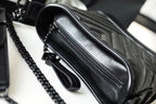 Chanel Chevron Gabrielle Hobo Bag 20cm Aged Calfskin Leather Spring/Summer Act 1 Collection, So Black