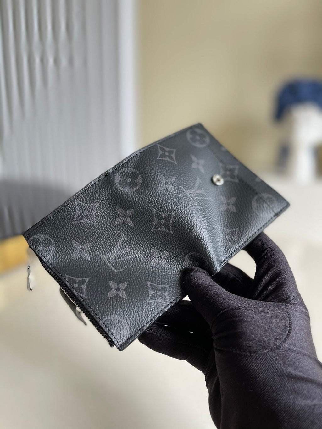 Louis Vuitton Monogram Empreinte Wallet 11cm Black