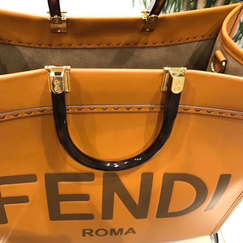 Fendi Sunshine Shopper Tote Bag 40cm Calfskin Leather Spring/Summer Collection, Brown