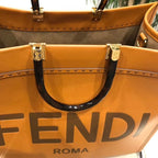 Fendi Sunshine Shopper Tote Bag 40cm Calfskin Leather Spring/Summer Collection, Brown